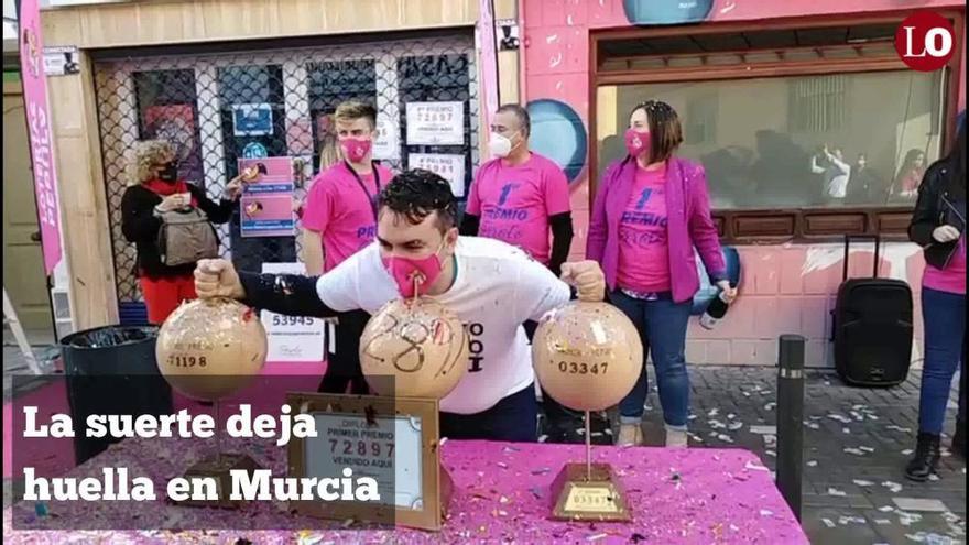 Lotería de Navidad 2020: la suerte deja huella en la Región de Murcia
