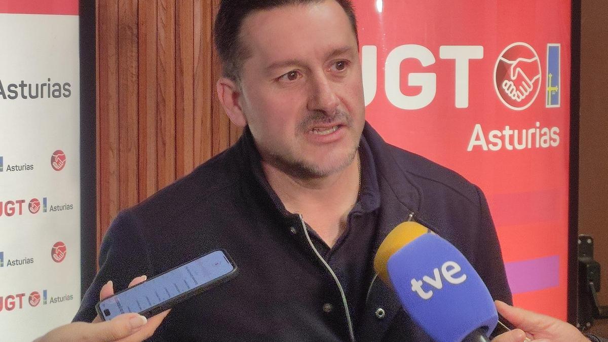 Favier Fernandez Lanero, secretario general de UGT Asturias.