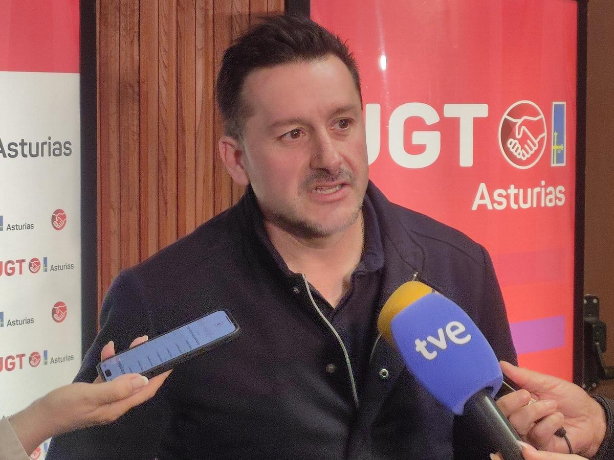 Favier Fernandez Lanero, secretario general de UGT Asturias.