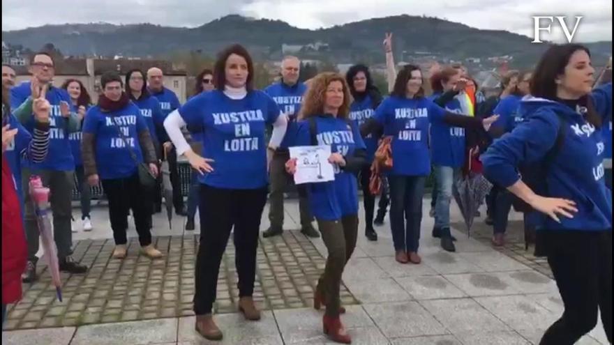 Huelga de Justicia en Ourense | El mannequin challenge de la protesta