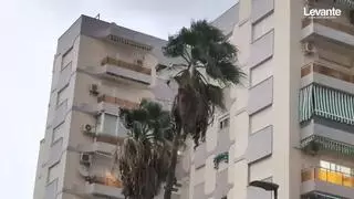 La tromba de agua deja registros de más de 40 litros en Vallada y Montesa y supera los 30 en una hora en Xàtiva