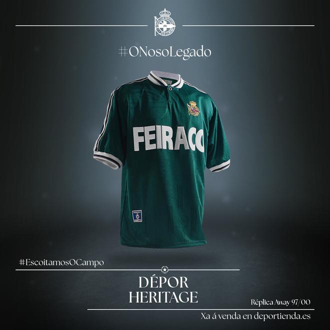 Deportivo: así es la histórica camiseta verde de Feiraco