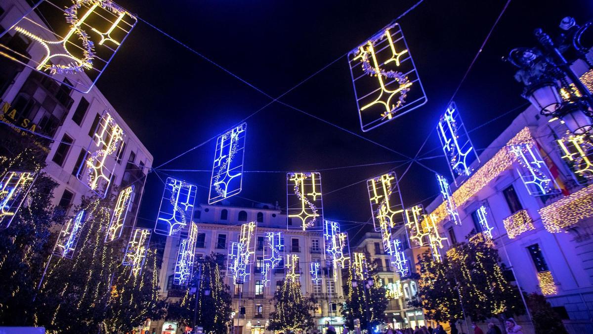 Una imagen de las luces de Navidad de Granada.