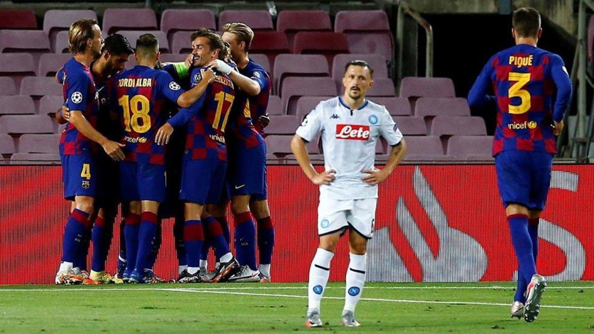 El Barça superó al Nápoles con un 4-1 global en la eliminatoria