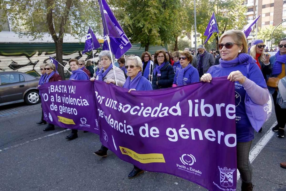 Multitudinaria manifestación contra la violencia hacia la mujeres