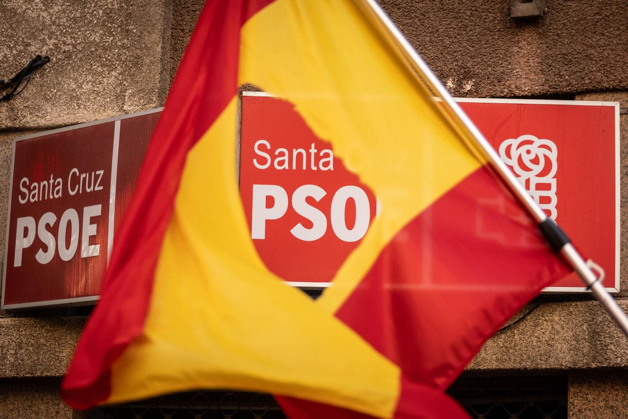 Manifestación contra la ley de amnistía en Santa Cruz de Tenerife