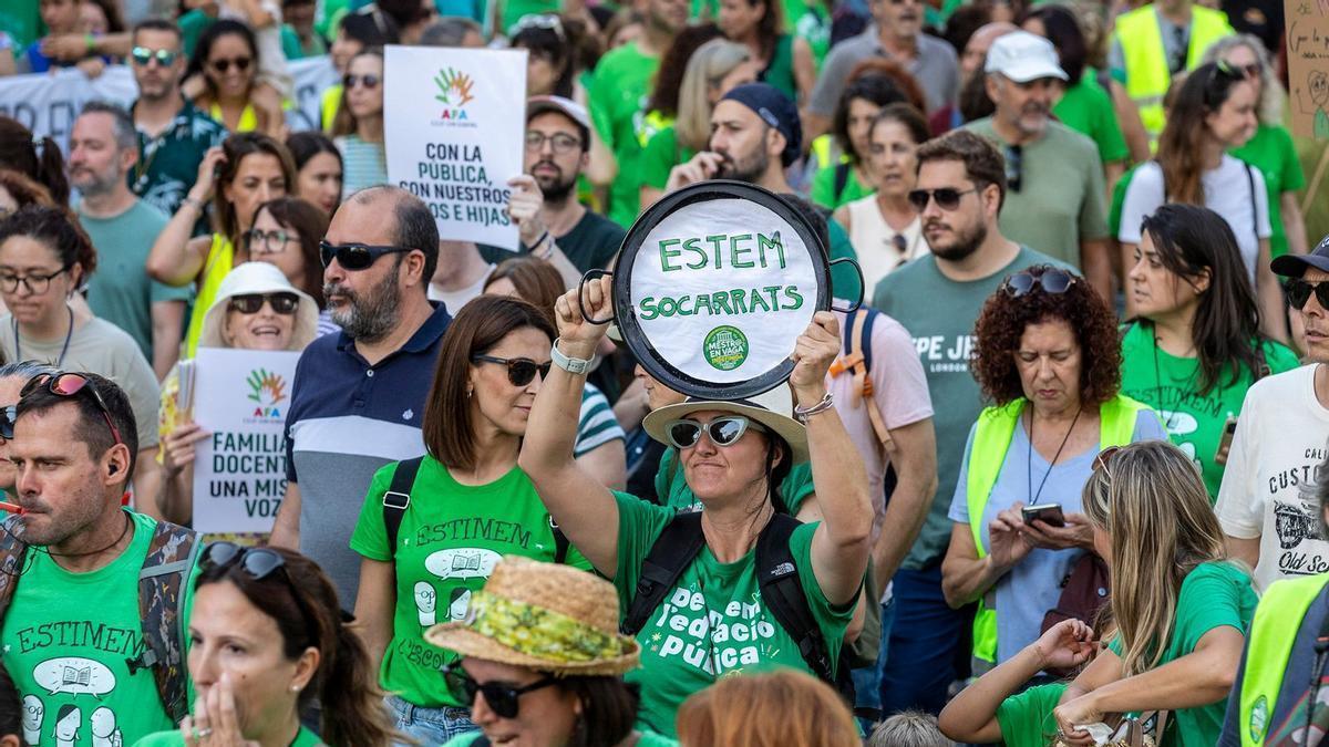El Gobierno multa a profesores y al sindicato STEPV por incidentes durante la huelga en la Comunidad Valenciana con cuantías de hasta 800 euros