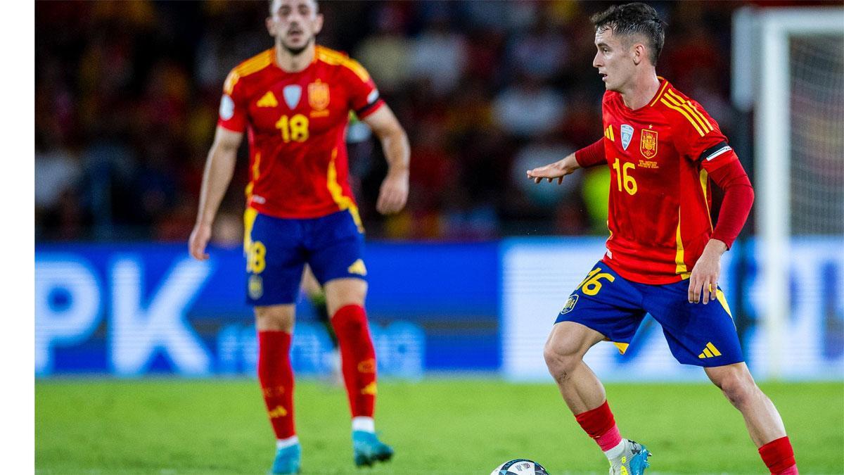 Marc Casadó pareció todo un 'veterano' ante Suiza