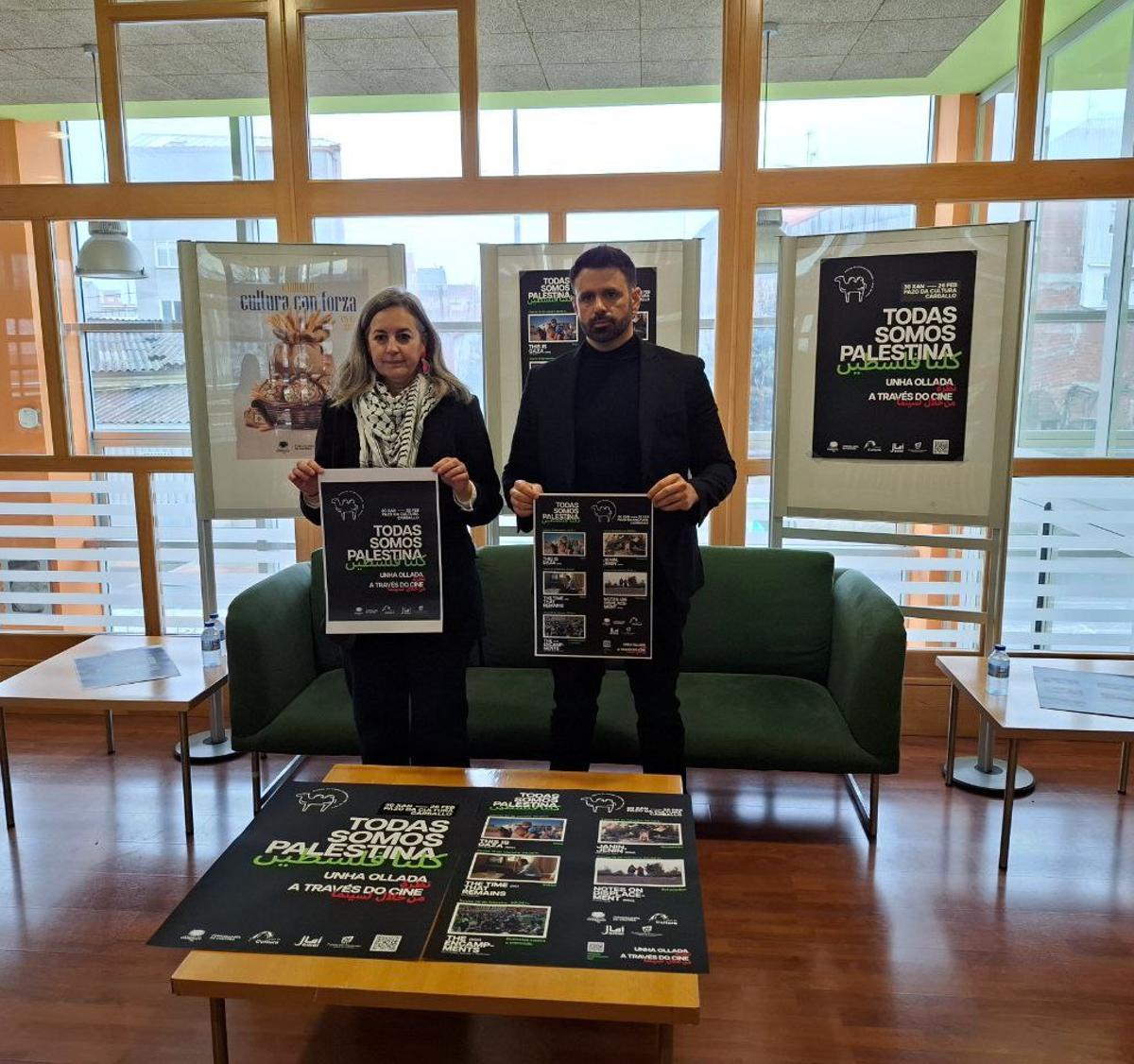 Maruxa Suárez e Ghaleb Javer, na presentación do ciclo.