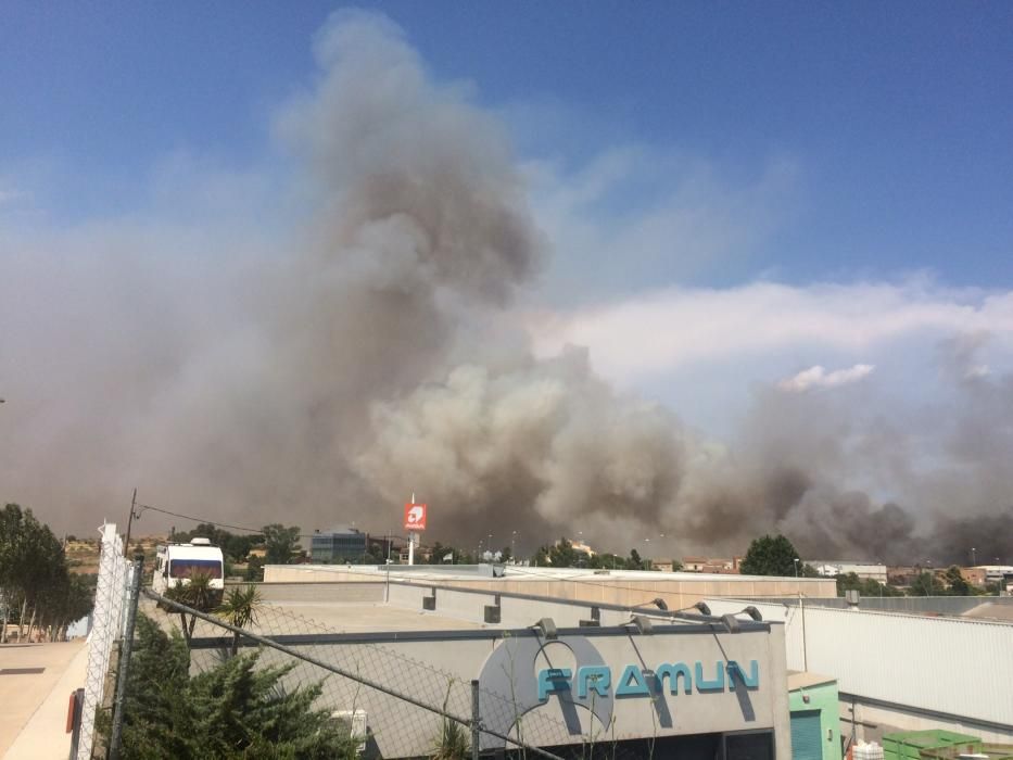 Incendi forestal a Sant Fruitós de Bages