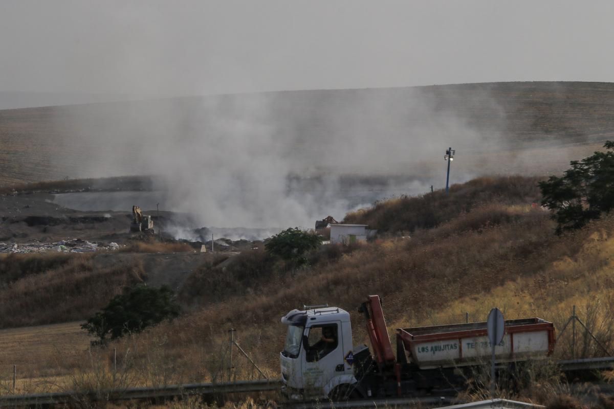 Incendio junto a la planta de Sadeco