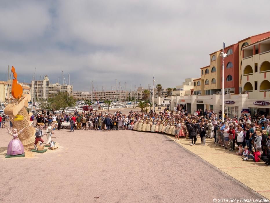 Las Fallas se exhiben en el Festival sol y Fiesta de Leucate (Francia)