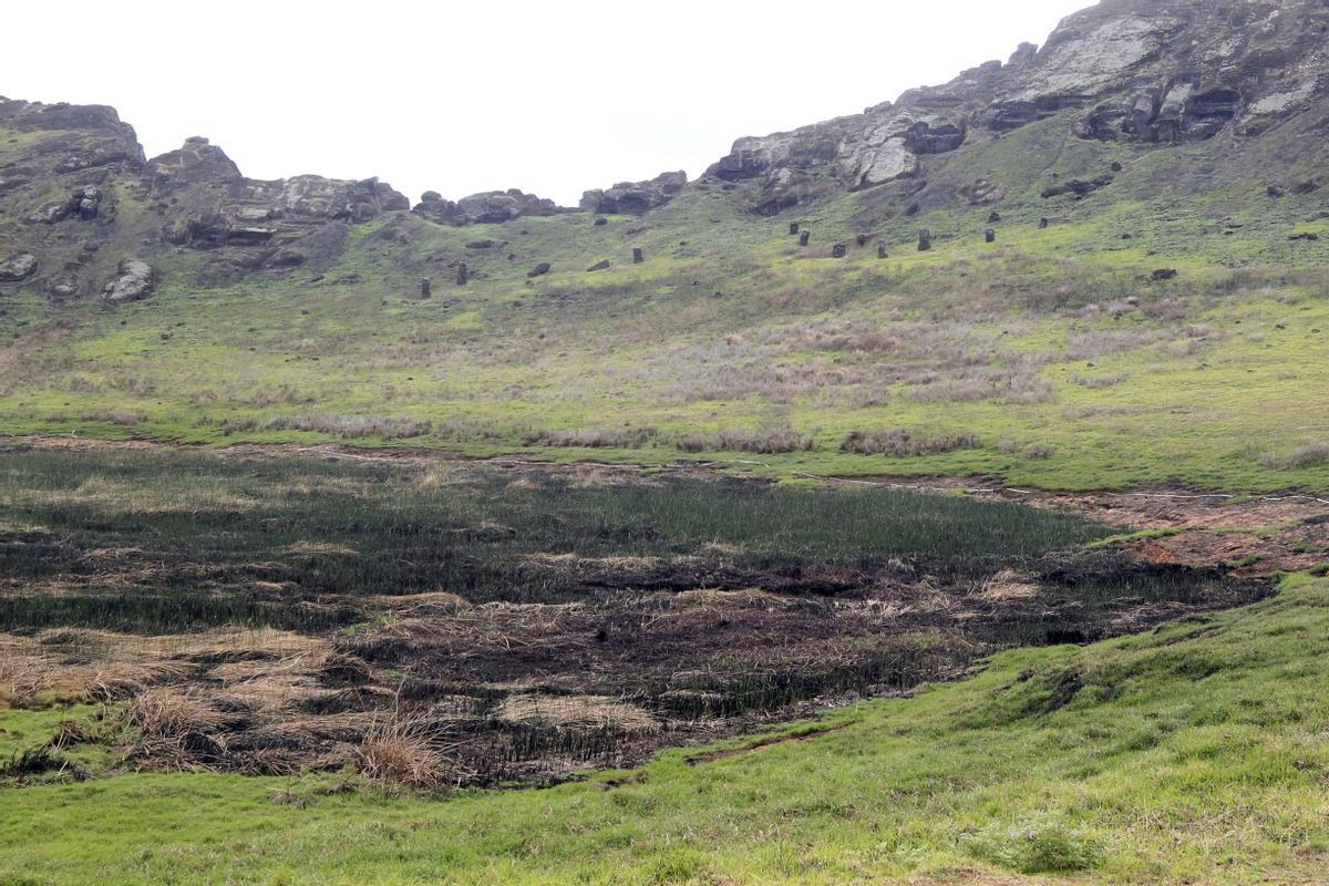 Descubierto un nuevo moai en la isla de Pascua