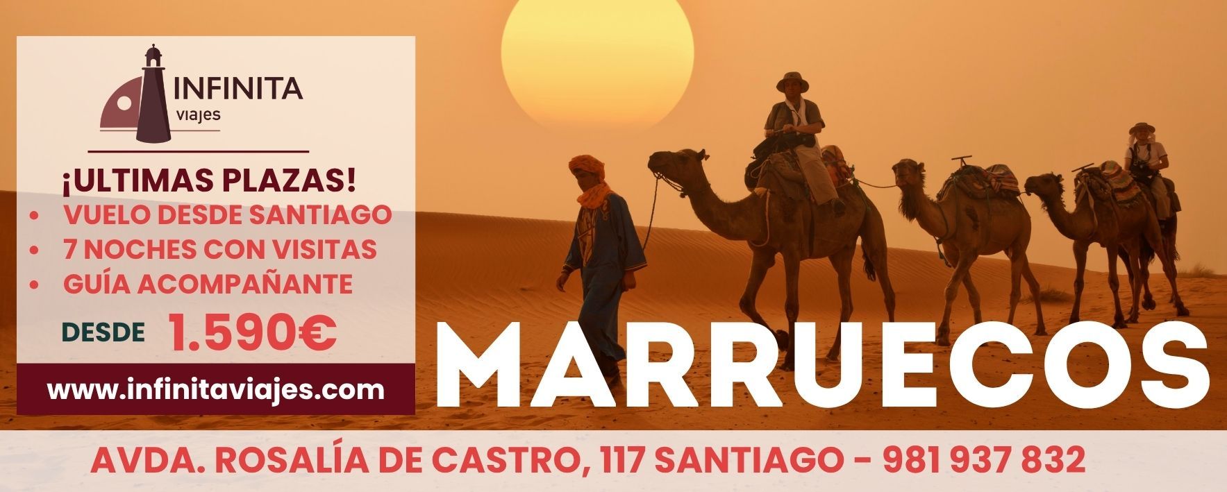 Infinita Viajes consolida sus viajes en grupo desde Santiago con destinos como Marruecos y Turquía
