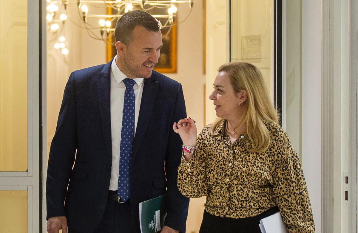 El presidente y la vicepresidenta de la Diputació de Valencia.