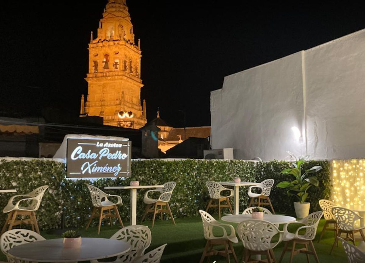 Terraza de la Casa Pedro Ximénez.