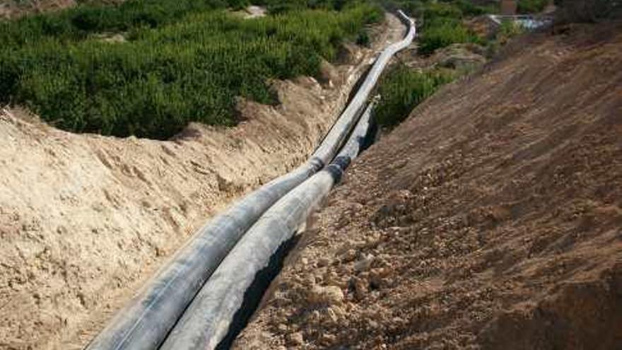 Obras del año anterior en el trasvase Tajo-Segura.