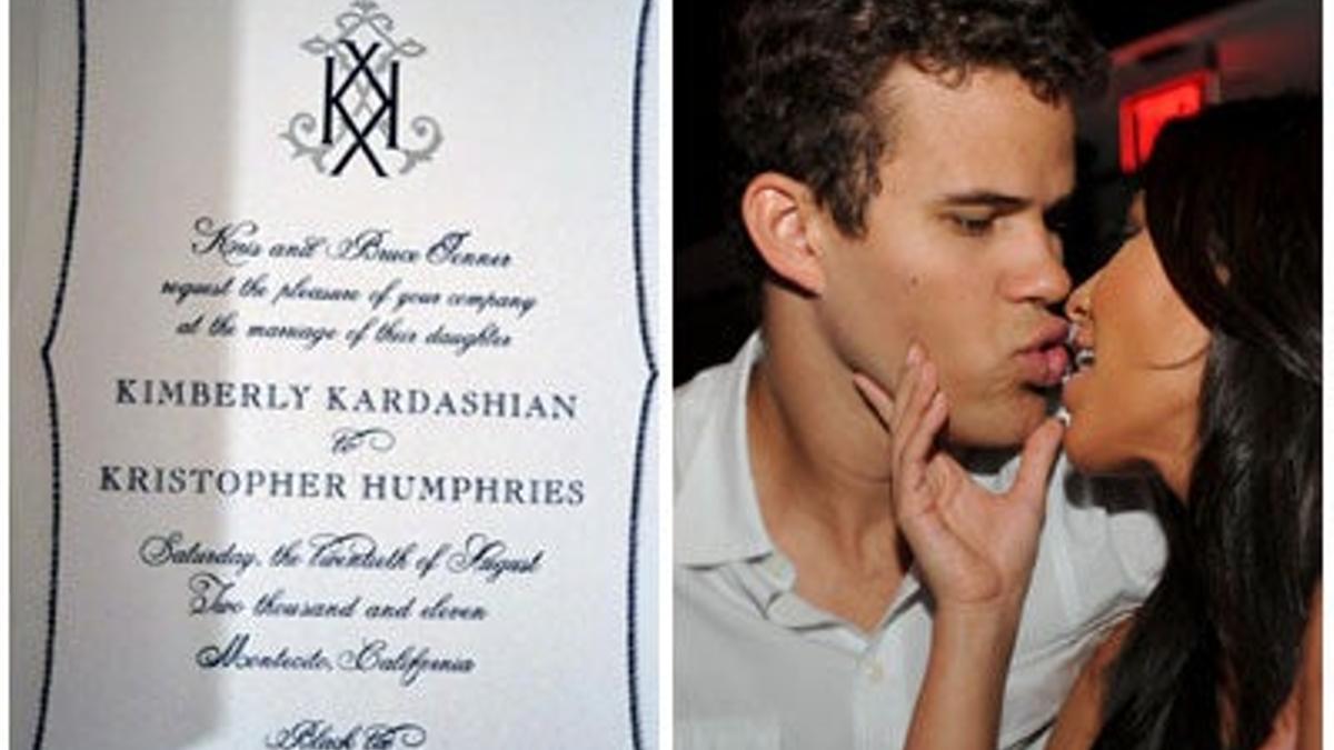 kim kardashian invitacion boda