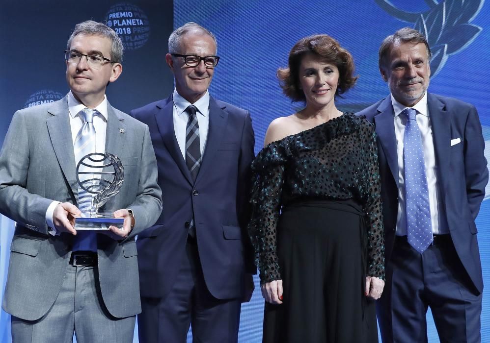 Entrega del Premio Planeta 2018, celebrada anoche en Barcelona.