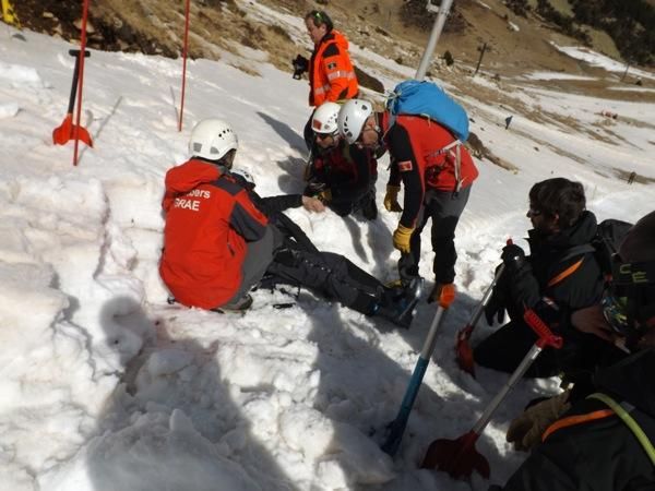 Simulacre de rescat a Vallter