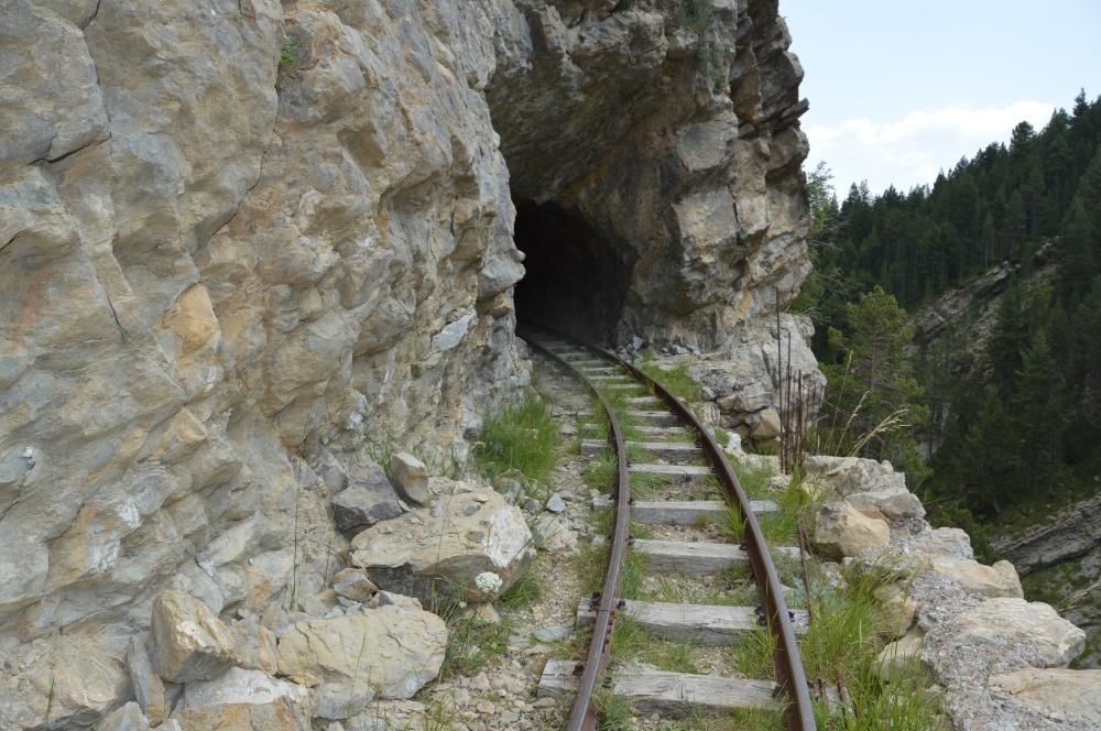 El trenet de coll de Pradell, en via morta