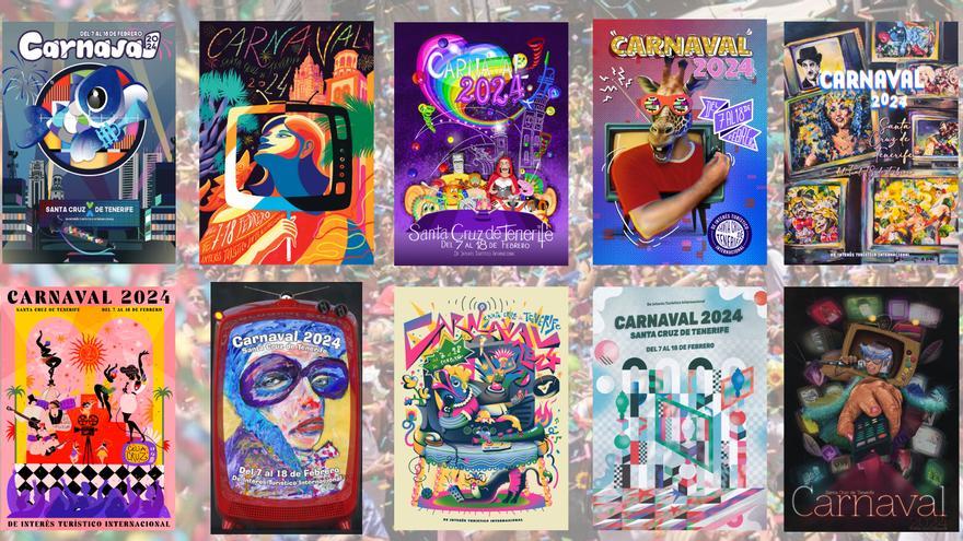 Cartel del Carnaval de Santa Cruz de Tenerife 2024: Estas son las obras finalistas