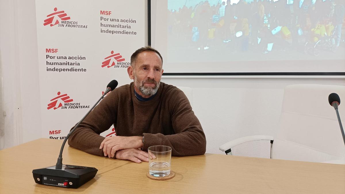 Alfonso Artacho, coordinador de logística de Médicos Sin Frontera en Málaga