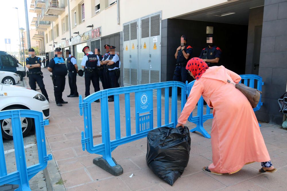 Desallotjament d'un edifici ocupat a Sant Antoni de Calonge