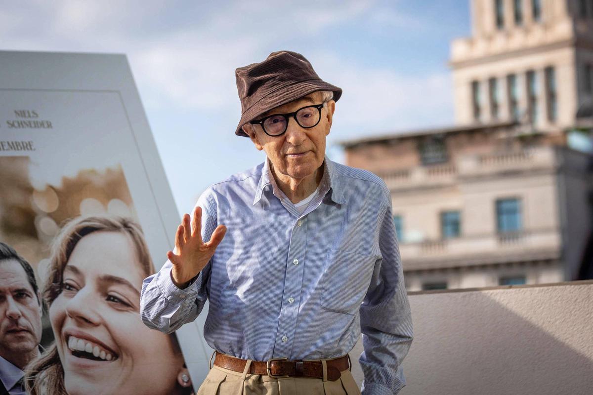 Woody Allen, en Barcelona para presentar Golpe de suerte