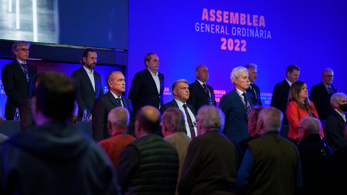 Un momento de la última Asamblea del FC Barcelona