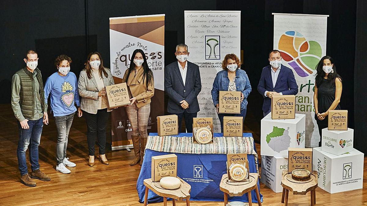 Un momento de la presentación de la nueva imagen de los quesos del norte de Gran Canaria. | | LP/DLP