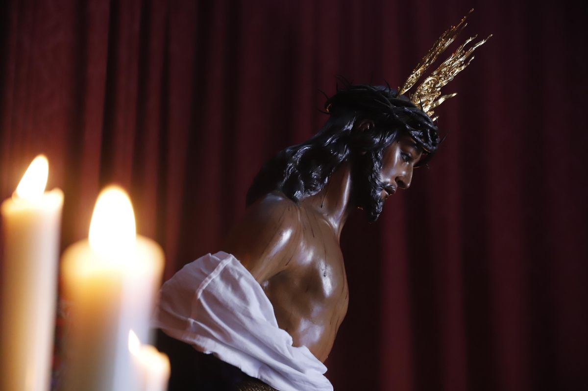 Veneración a Jesús de las Penas en San Andrés.