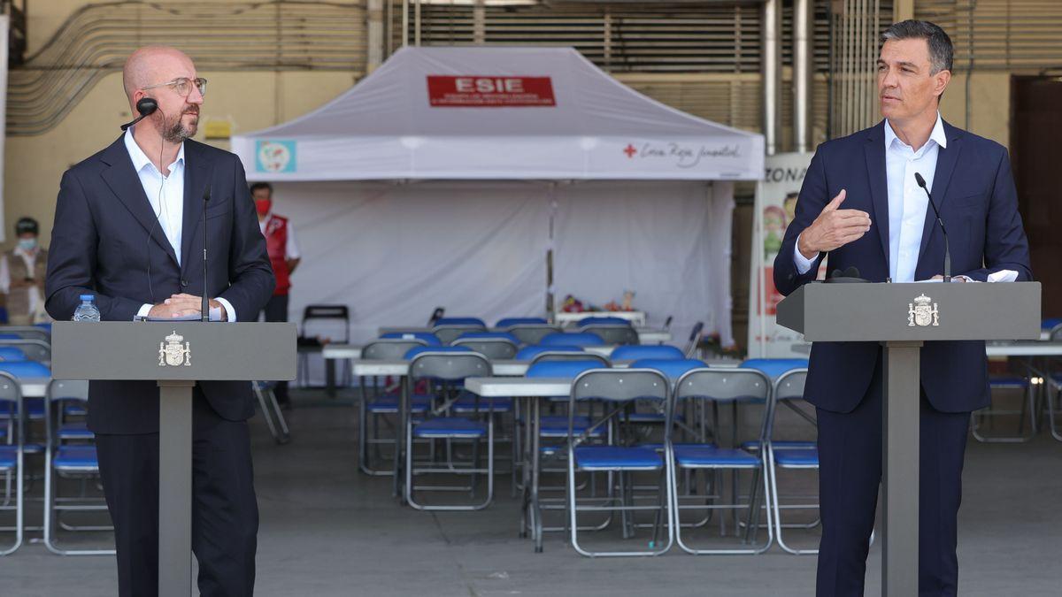 Charles Michel y Pedro Sánchez.