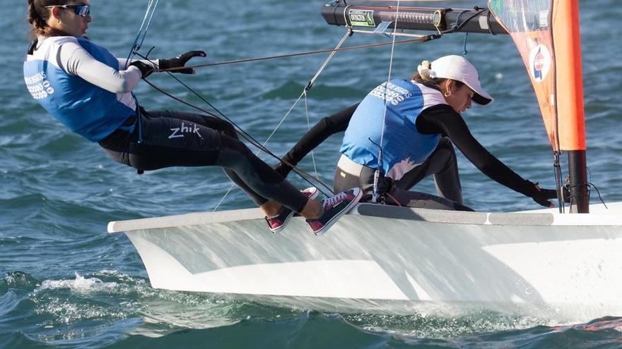 Las hermanas Laiseca, campeonas de la Copa de España de 29er