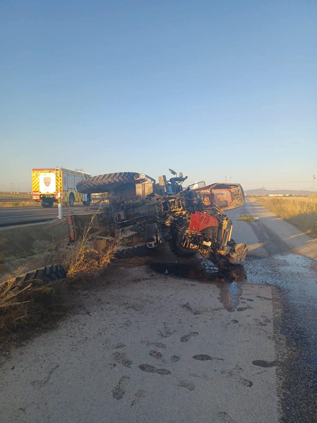 Estado en el que quedaron los vehículos tras el siniestro vial en Torre Pacheco.