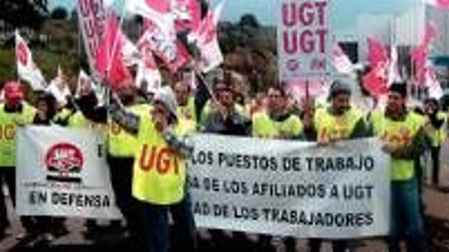 Protesta sindical por los despidos en Ramel