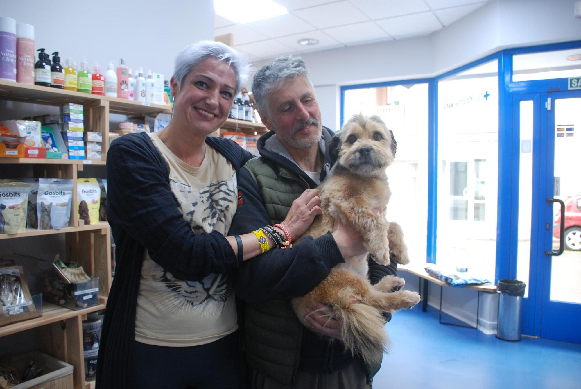 El reencuentro del perro que cayó al mar desde 30 metros con su dueña y el bombero que lo rescató