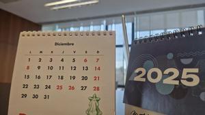 Calendario diciembre de 2025.