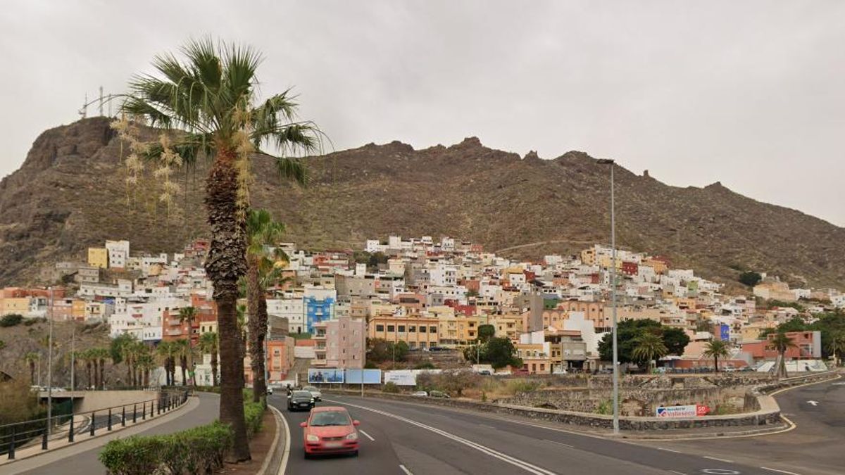 Panorámica de parte del barrio de Valleseco, en el municipio de Santa Cruz de Tenerife.