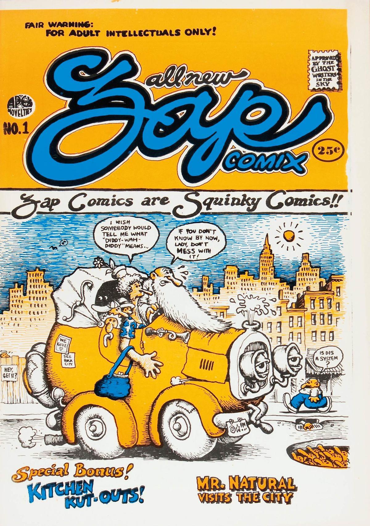Portada del número 1 de 'Zap Comix'