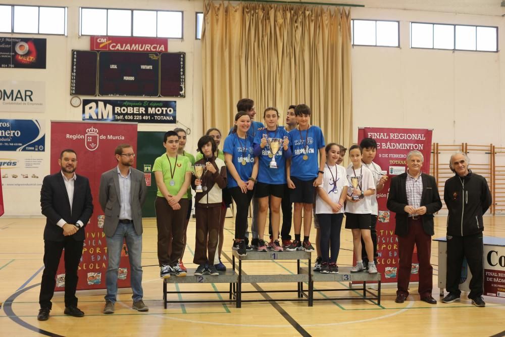 Final Regional de bádminton de Deporte Escolar