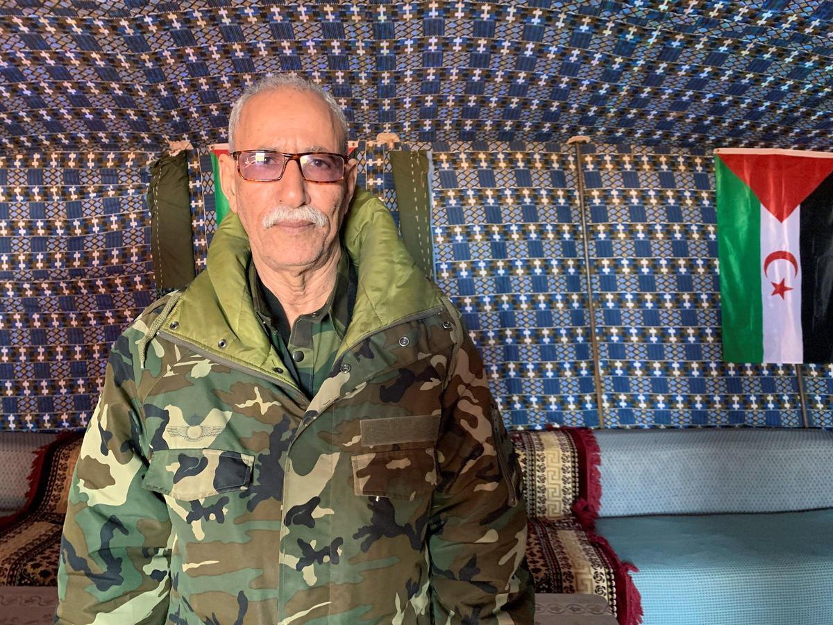 El líder del Frente Polisario, Brahim Gali.