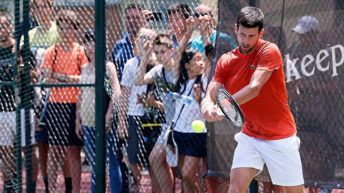 Djokovic se entrena en Belgrado preparando Wimbledon