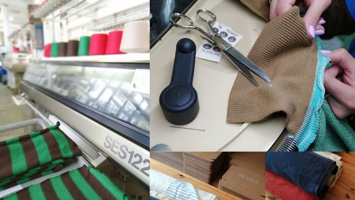 Los productos de ROADE siendo confeccionados en sus talleres