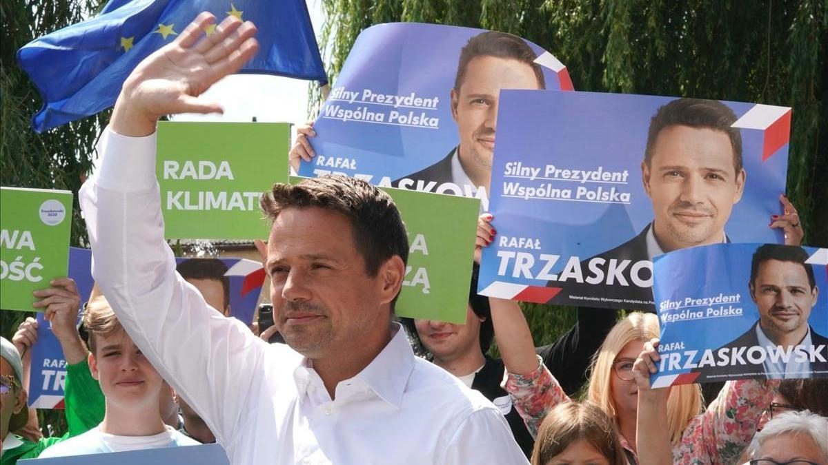 El candidato de Plataforma Cívica, Rafal Trzaskowski.