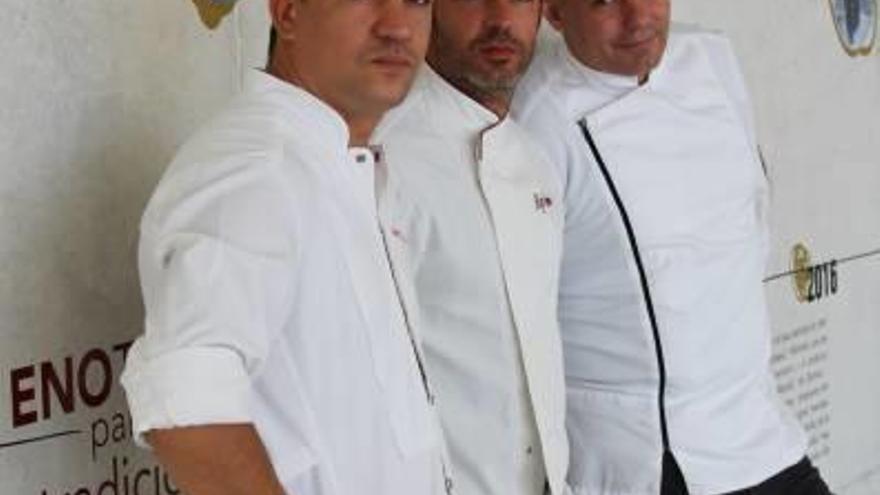 Alberto Ferruz, Rafa Soler y Nazario Cano, en el Auditorio.