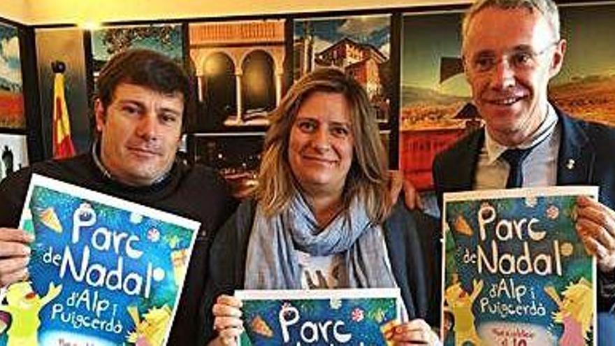 Carles Adserà, Diana Aguilar i Albert Piñeira en la presentació