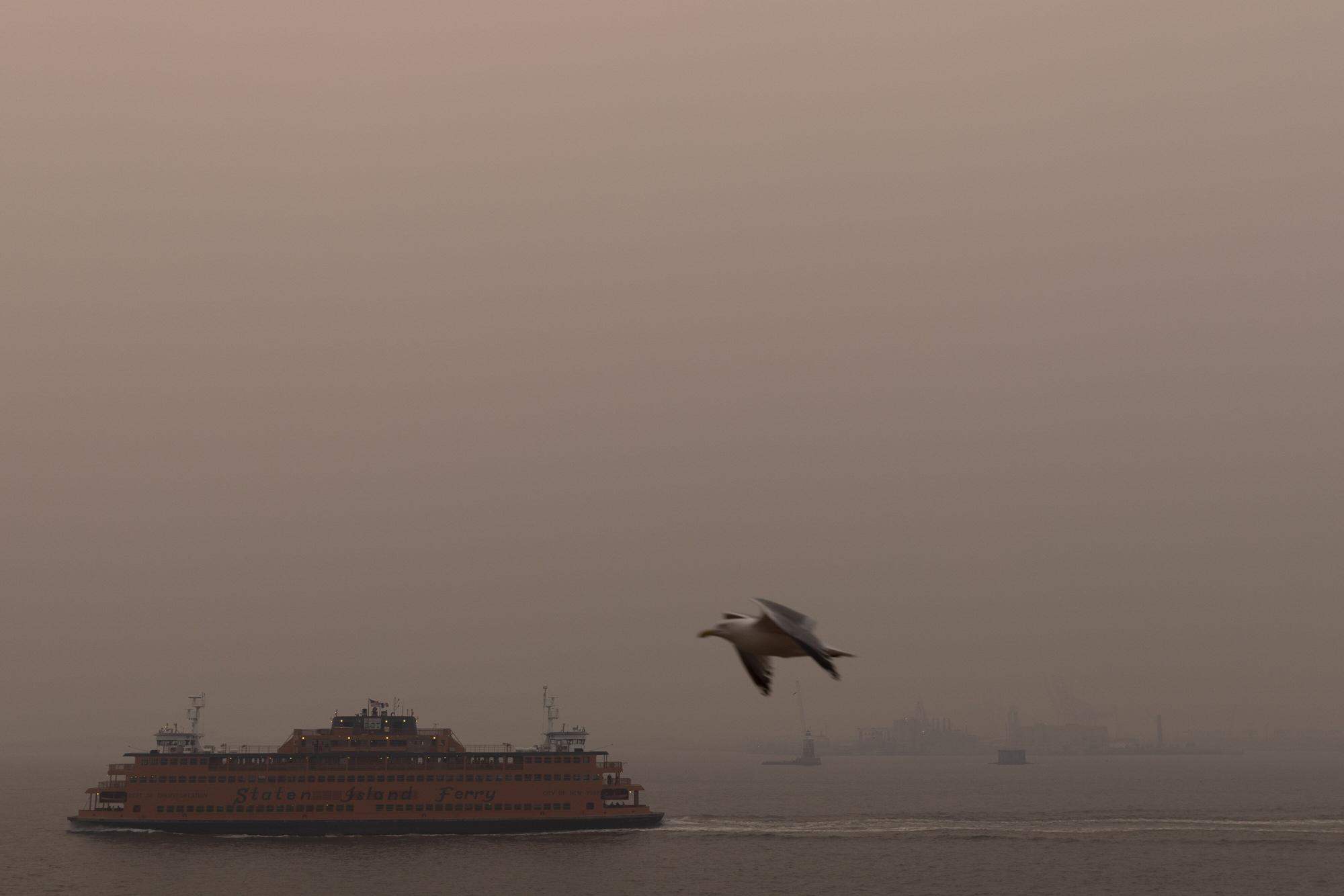 Nueva York cubierta por el humo