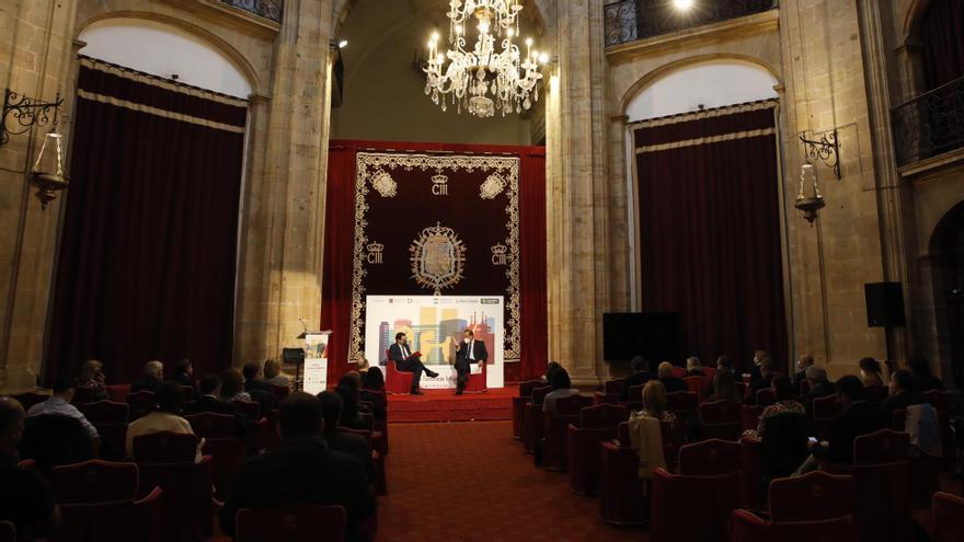 Momento del I Encuentro de Destinos Turísticos Inteligentes de Asturias