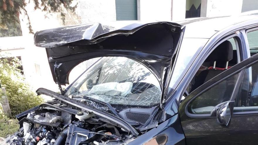 Un hombre y una niña de cuatro años, heridos en un accidente en Mesía